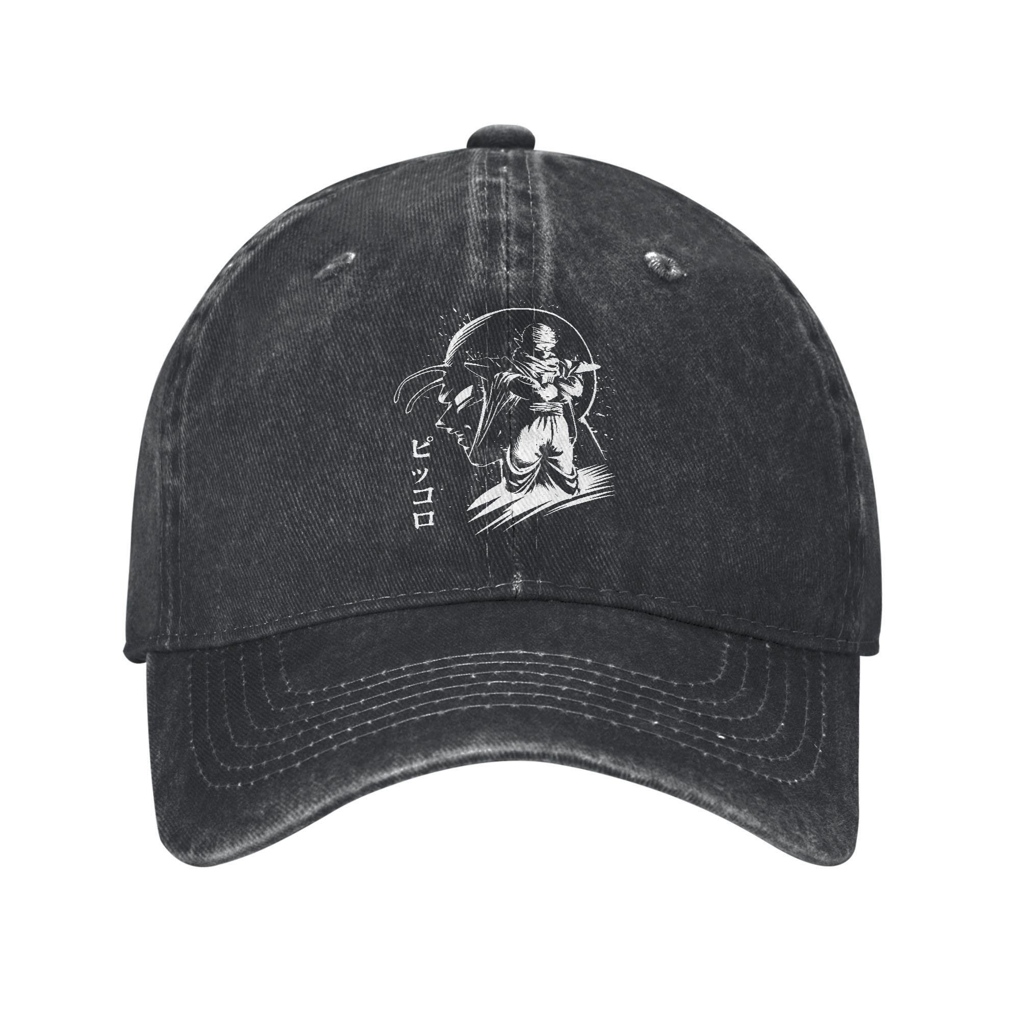 

Dragon Ball Manga Unisex Style Baseball Cap Distressed Denim Hats Cap Vintage Outdoor Summer Unstructured Soft Headwear One Size чёрный