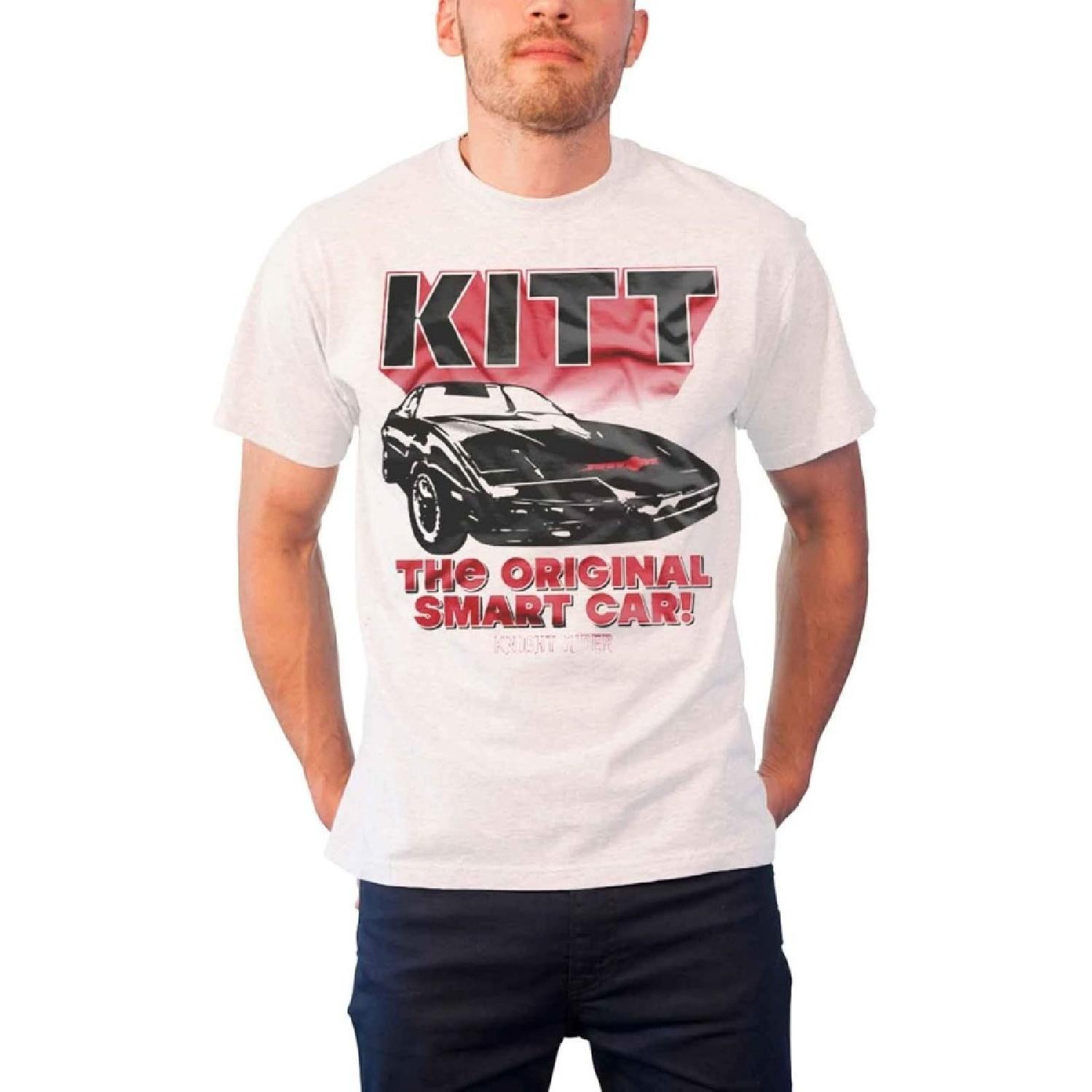 Officially Licensed Merchandise Knight Rider - KITT The Original Smart Car T-Shirt (White) S