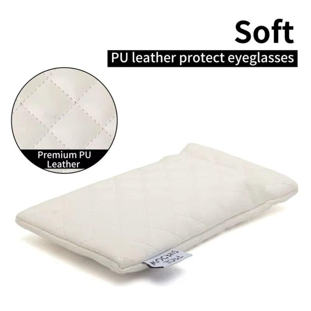 Shrapnel Snap Shut Duble-layer Glasses Case Portable Leather Glasses Storage Bag Male