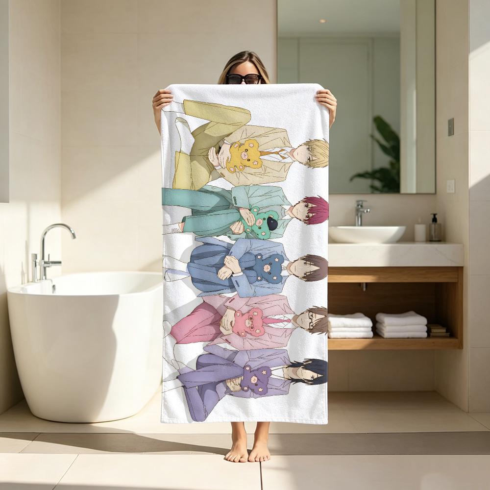 Comedy Anime C-Cool Doji Danshi Towel Microfiber soft Beach Towel for Travel Fitness Sauna Bathing Camping