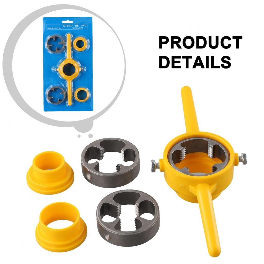 High Quality Manual Pipe Threader Set Efficient 6pcs PVC Thread Tool Maker