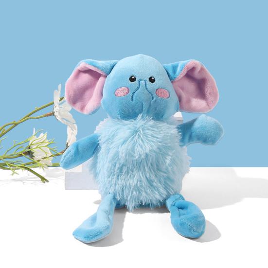Pet Chew Toy Cartoon Animal Shape Interactive Tug-of-War Pet Toy with Pull-Out Cotton Rope Built-in Sound Bite-resistant Dog Squeaky Toy