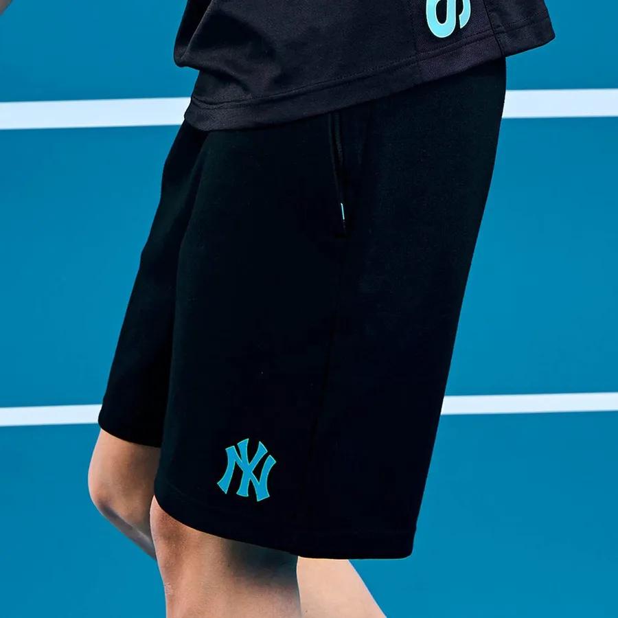 New MLB Base Logo Shorts Unisex Black 3ASPA0123-50BKS