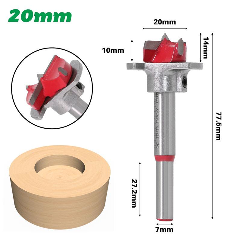 1/5pc Diameter 15,20,25,30,35mm Adjustable Carbide Drill Bits Hinge Hole Opener Boring Bit Tipped Drilling Tool Woodworking Cutter