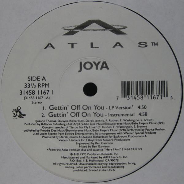 

12inch Record JOYA Gettin Off On You 3145811671 Atlas 1995 US SoulFunk Used