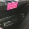 EPISODE Italy Made Leather Shoulder Bag Dark Pink Plain Adjustable Strap Length(USED)