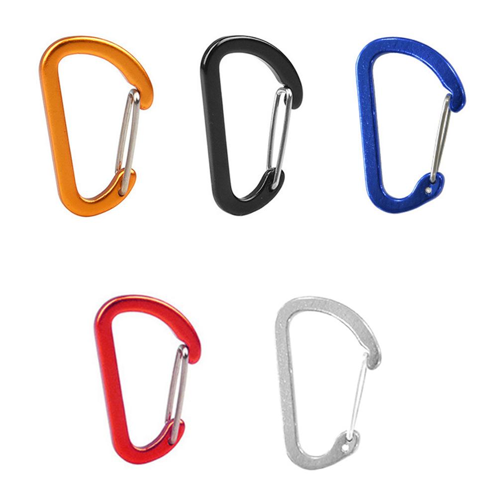 Outdoor Climbing Camping Stainless For MI-ni Carabiner Spring Hook Clip Keychain