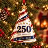 Acrylic Christmas Hanging Accents Patriotic Tree Ornaments, Holiday Pendant for Independence Day, Seasonal Festive Gifts Indoor Outdoor Decor