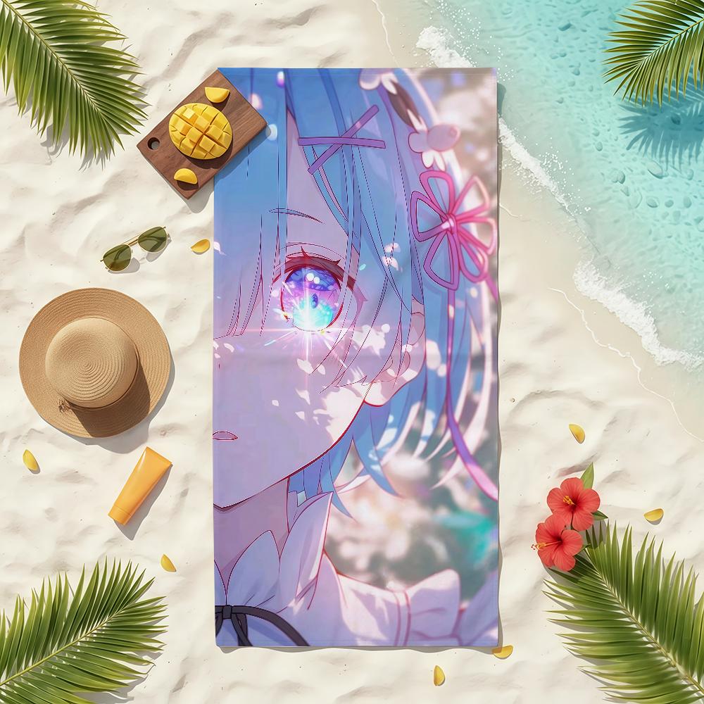 Anime R-Re Z-Zero R-RemS Towel Soft Pool Gift For Travel Gym Shower Camping Quick Dry Sports Beach Towels
