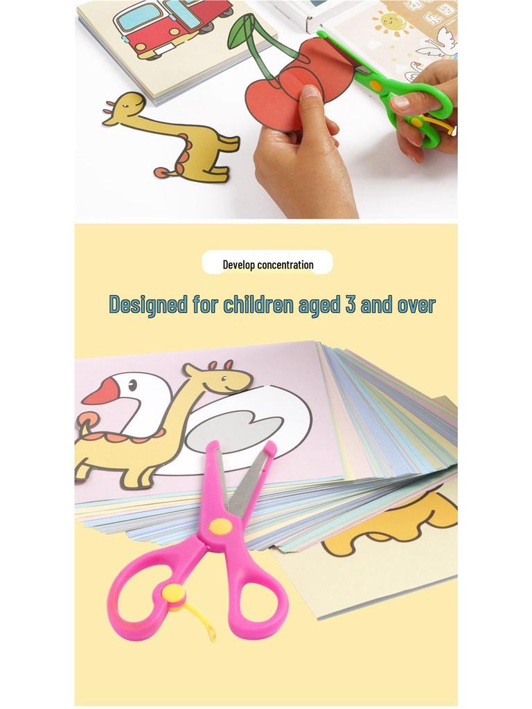 DIY Buntes Papier schneiden & Origami Set für Kinder für Anfänger