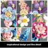 Flower Building Set for Adults Flower Bouquet Botanical Collection Unique Home Décor or Office Décor Great Gift for Her and Him (VASE NOT Included)