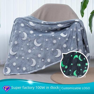 Coperta in flanella luminosa double-face - Stampa fluorescente per uso estivo e con aria condizionata, coperta per bambini