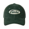 EMIS Gummi-Patch Corduroy Baseballkappe Grün
