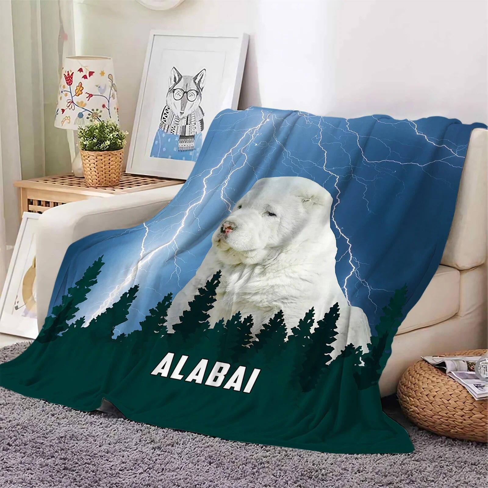 

Фланелевые одеяла с алабаем, лесное синее одеяло с 3D принтом Thunderbolt, офисное одеяло для сна, путешествия, портативное одеяло, дропшиппинг