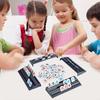Rummy Cube Game with 4 Racks/Trays Kids Adults Classical Rummy Tiles Game Educational Multiplayer Mahjong Board Point Game