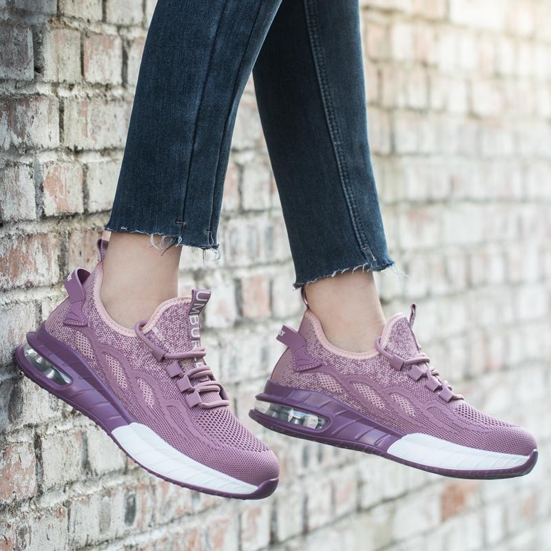 New Fashion Work Safety Shoes For Women Breathable Mesh Work Sneakers Steel Toe Shoes Anti-Puncture Safety Protective Shoe