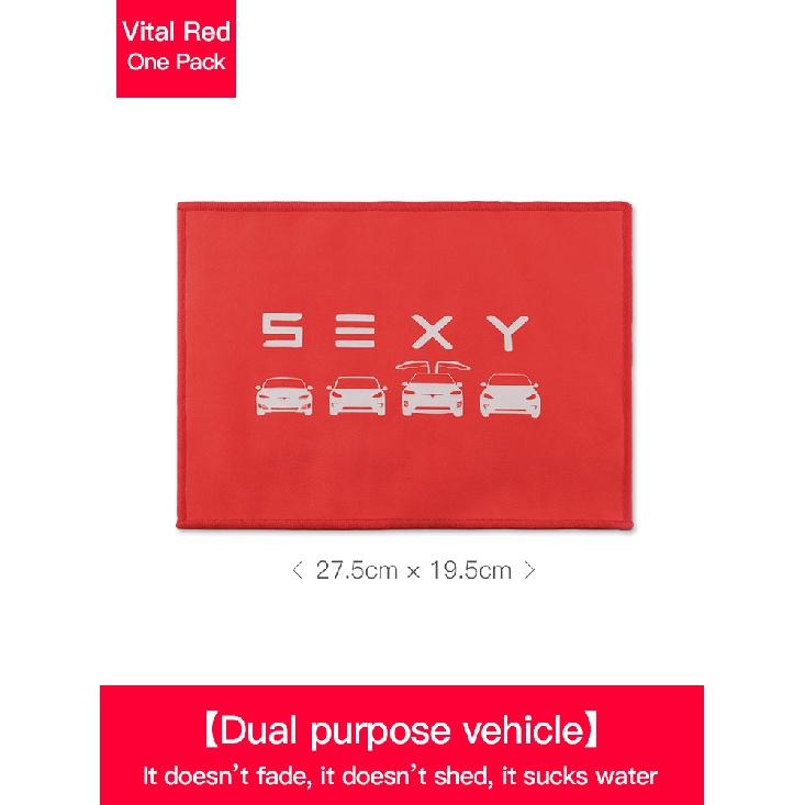 For Tesla Model 3 Model Y Model X Model S Coral Fleece Suede Car Wash