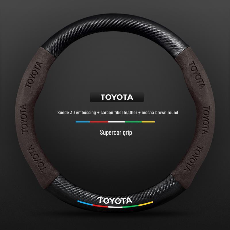 Echtes Leder Carbonfaser Wildleder Lenkradbezug für Toyota Avalon (Modelle 2021-2026) - Ultradünnes Design