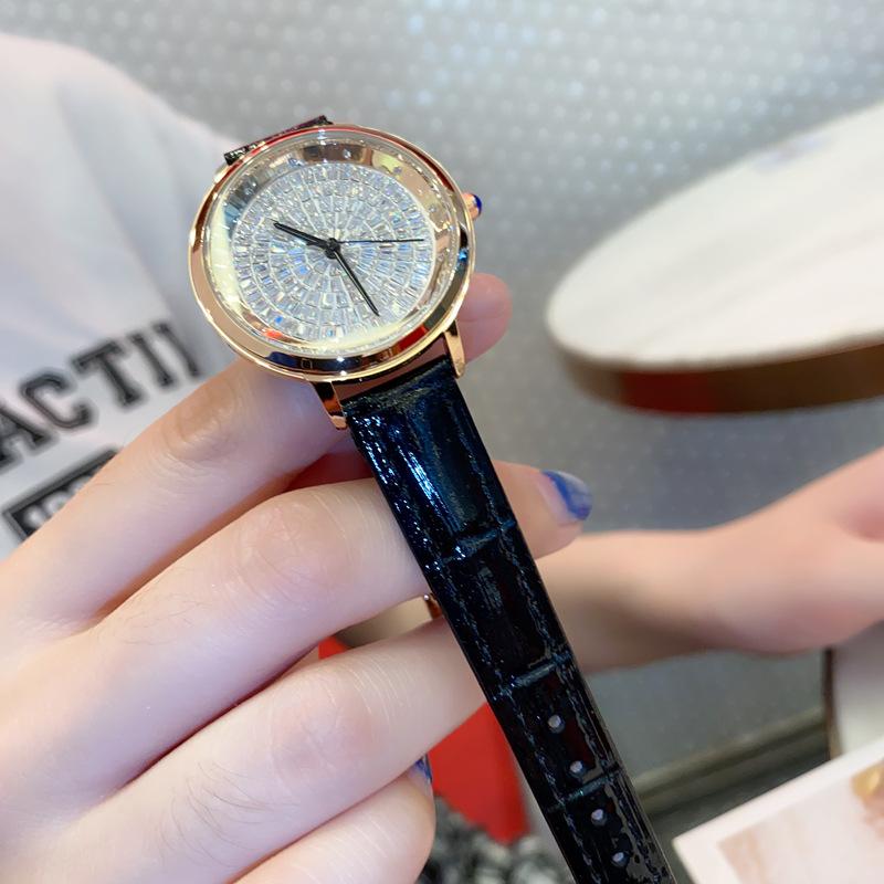 Watch Gypsy Star Diamond Luxury Fashion Leather Rhinestone Waterproof High-End Women'S Watch
