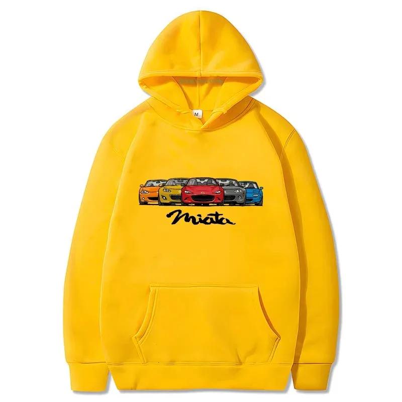 

Рубашка с капюшоном Initial D MIATA MX5 Theme Новая женская одежда Унисекс Толстовка с капюшоном XXXL жёлтый