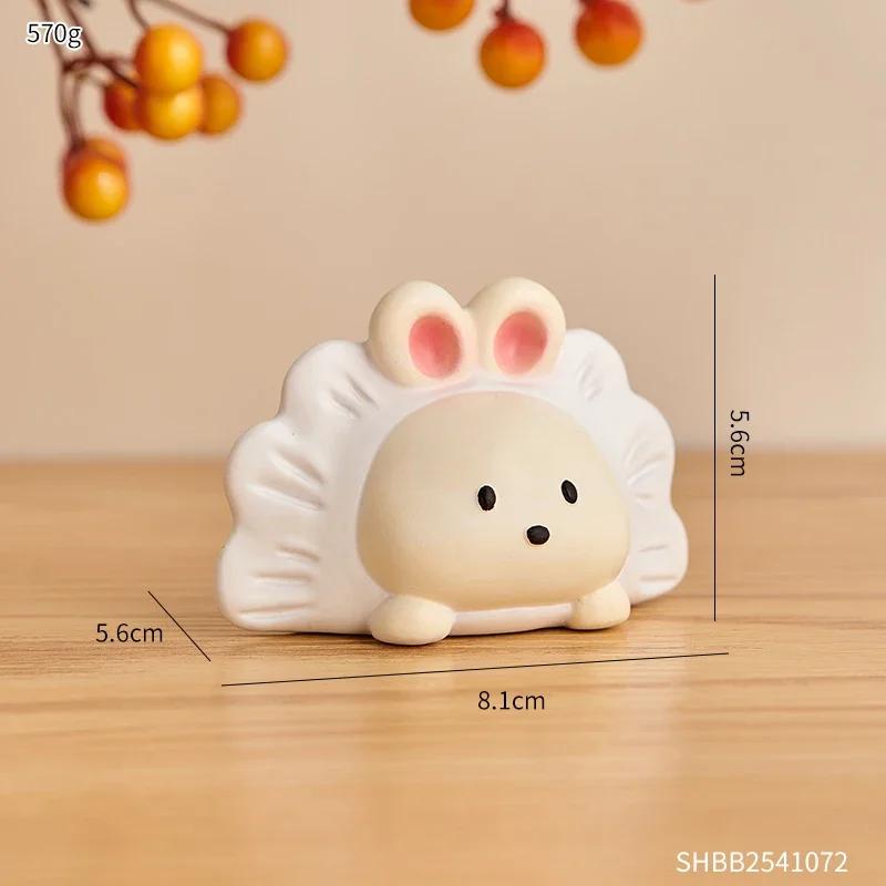 

Милый новогодний кролик-пельмень, украшение для офиса, домашняя гостиная, тумба под телевизор, винный шкаф, безделушки