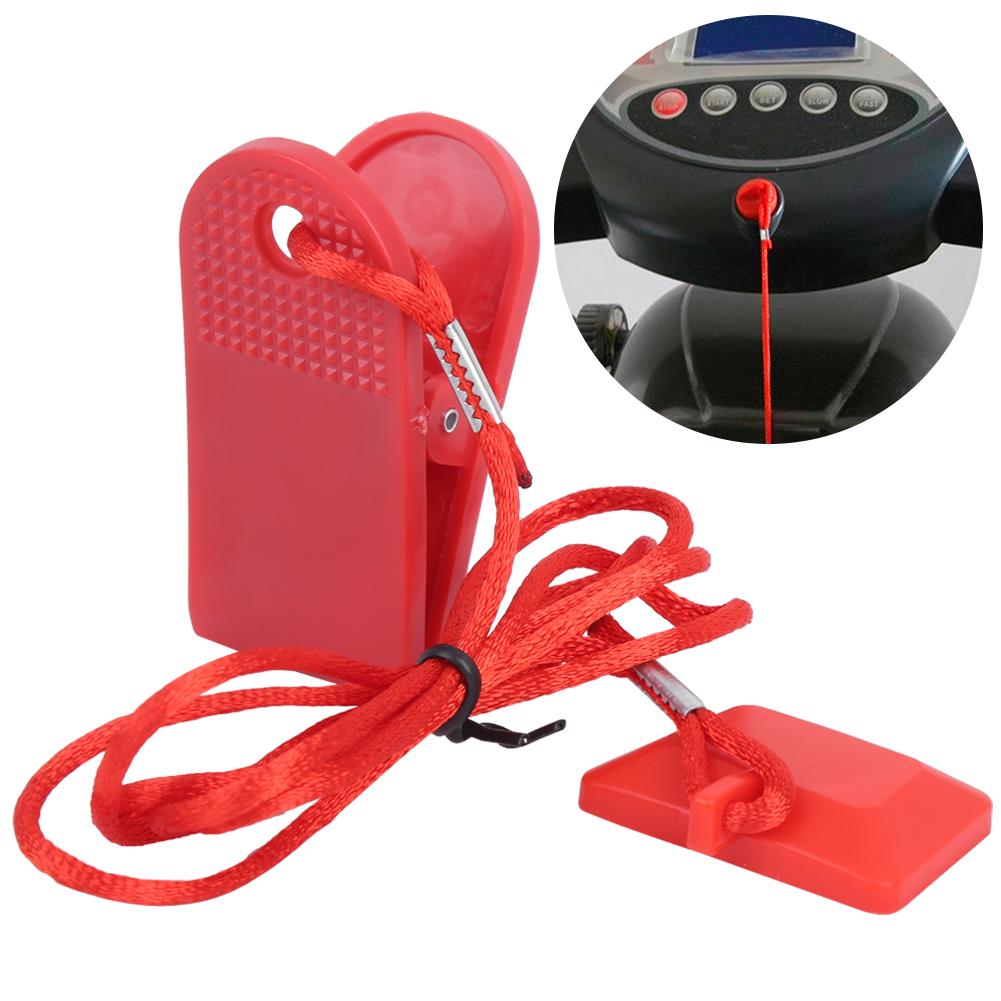 2Pcs Running Machine Safety Switch Lock Magnet Key Universal Accessory Square Safety Clip