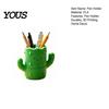 Desktop Pen Organizer Cactus Shape Holder, 3D Printed Cute Pencil Organizer, Holder Storage Tube, for Makeup Brushes And Office Supplies Small Item