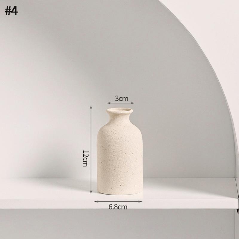 Modern Ceramic Vase Small Flower Vases For Wedding Flower Arrangement Dried Flower Grass Decorative Vases Home Office Decor