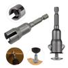 With 65mm Hexagonal Handle for Electric Screwdriver Natural Slotted Butterfly Hole Socket Wrench Wing Nut Socket Tool
