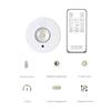 Magnetic LED Cabinet Light, Under Cabinet Lights with Remote, Type C Rechargeable Cat Eye Lights, Dimmable Color