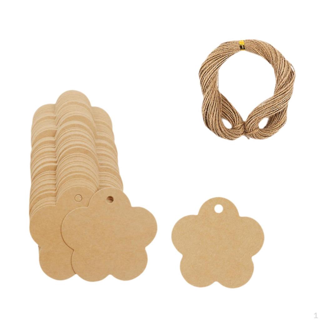 100 Pack Gift Tags Blank Labels for DIY Projects And Price Tagging