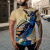 3D Digital Printing T-Shirt Teen Men's Short Sleeve Top Versatile Breathable