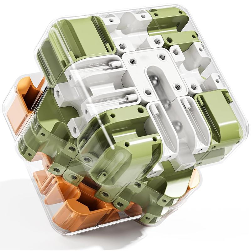 Difficult 3D Labyrinth Puzzle Maze Cube Logical Thinking Iq Challenge Brain Teaser For Adults & Kids Problem Solving Toys