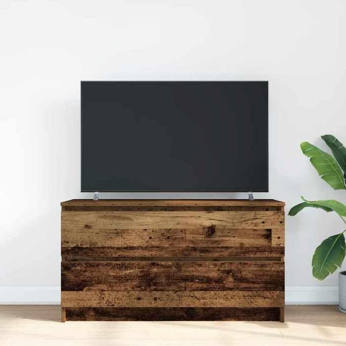 VidaXL TV Cabinet Old Wood 100x35x54 Cm Engineered Wood, TV Bench, Hi-fi Cabinet, Entertainment Center, TV Buffet, 861812
