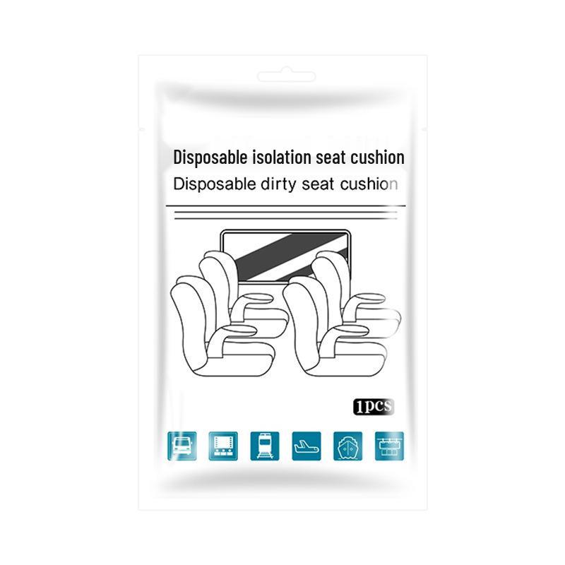 

High-Speed Rail Non-Woven Disposable Seat Cover - Dirt & Dust Proof Protective Cover for Train, Airplane, Bus Seats. No Armrest білий
