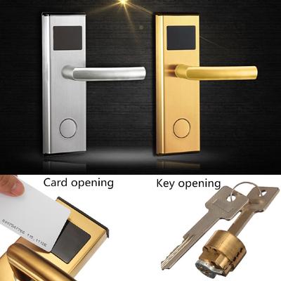 Tarjeta Digital inteligente RFID, desbloqueo de llave, cerradura de puerta de acero inoxidable para Hotel, memoria estable antioxidante y anticorrosión