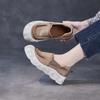 Fashion High Quality 4CM Native Flats Shoes Women Soft Soled Loafer Ethnic Moccasins Natural Suede Cow Genuine Leather Rubber Comfy