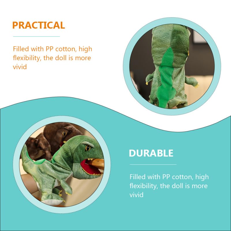 LEDMOMO Tyrannosaurus Hand Dinosaurier Plüschtier zum Entwickeln von Rollenspielen Großartiges Geschenk Puppe, 11,81 Zoll Kinder, Fantasie, Spiel,