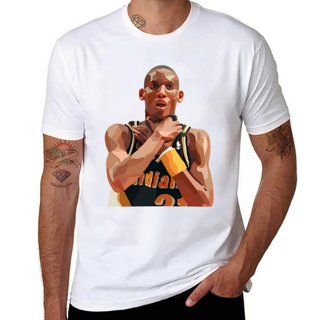 Reggie Miller T-Shirt Luxury man oversizeds topping mens graphic t-shirts pack