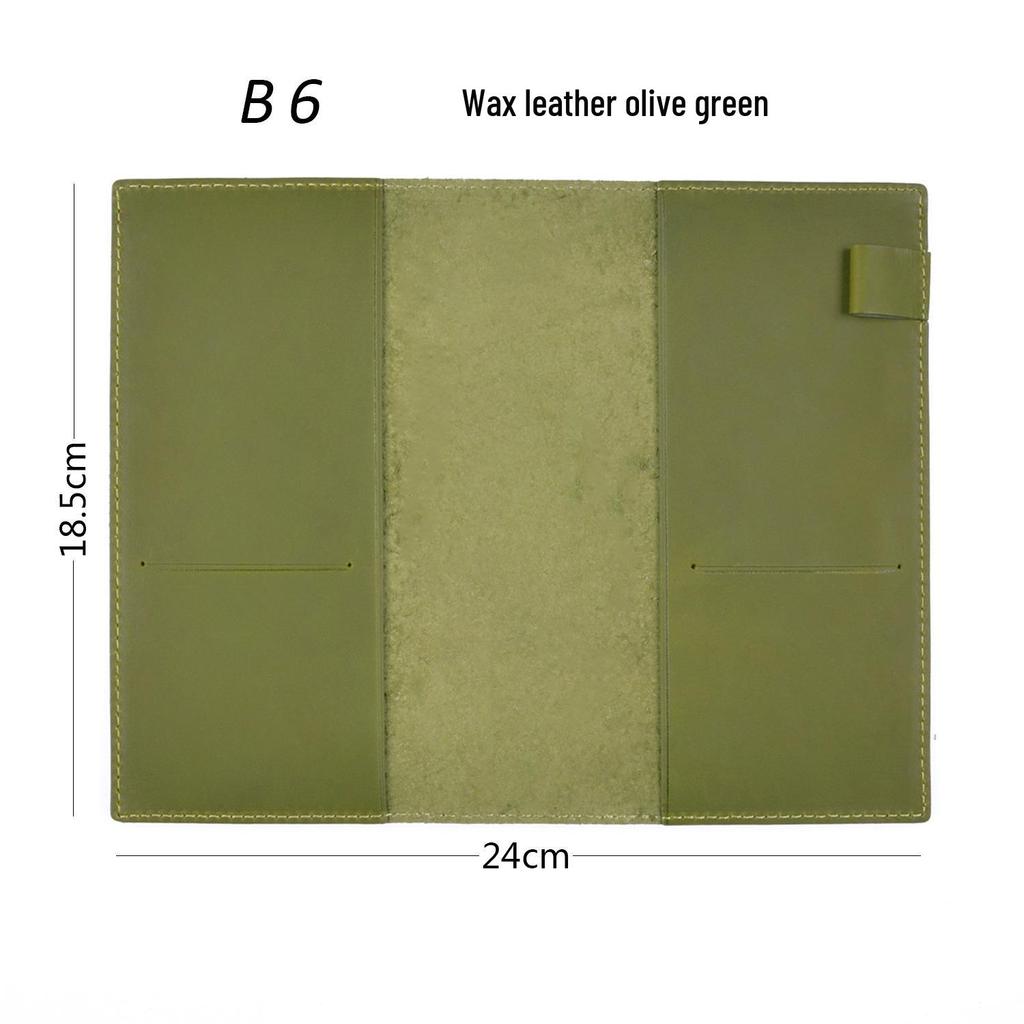 Genuine Leather A5/A6/B6 Notebook Cover - Top Layer Vegetable Tanned Protective Envelope Case