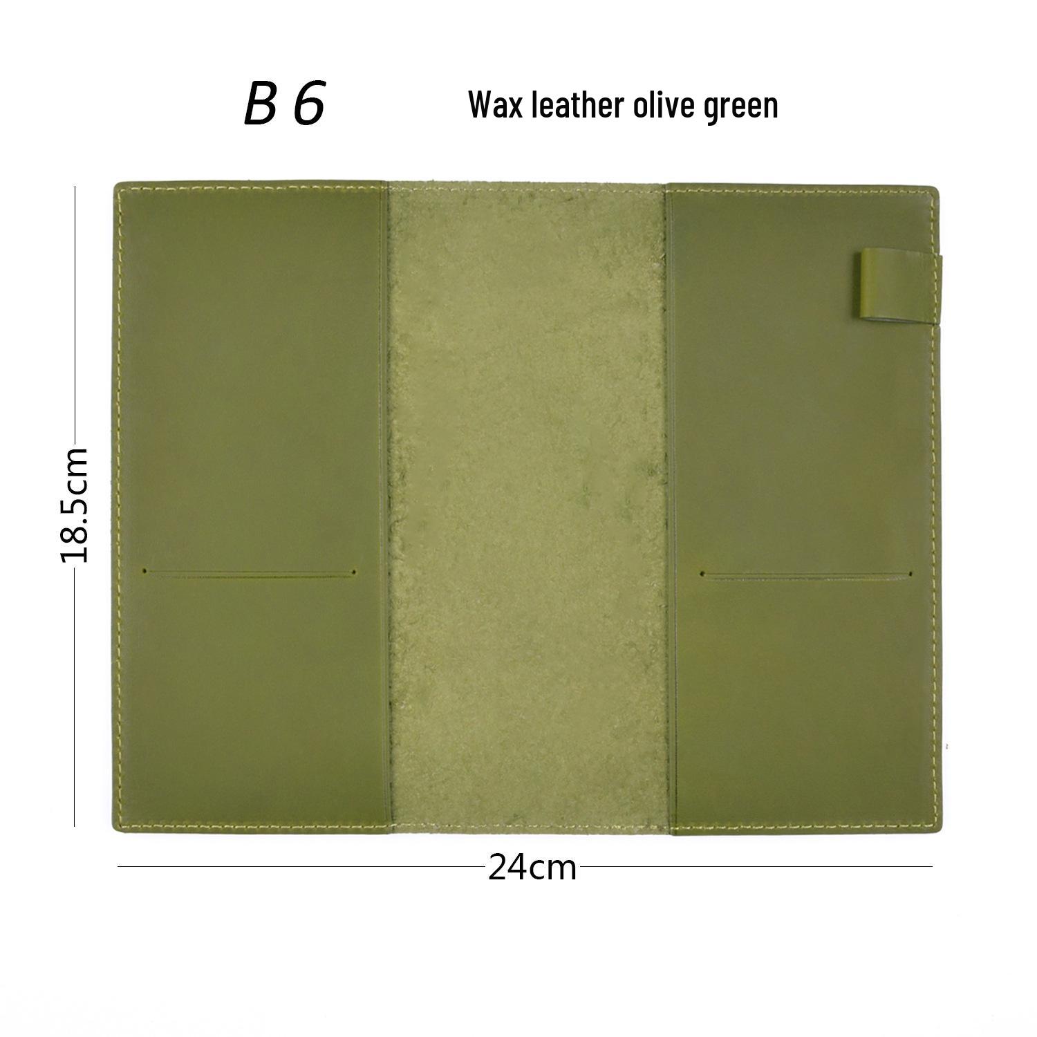 

Обкладинка для блокнота A5/A6/B6 з натуральної шкіри - Захисний конверт з овочевої шкіри верхнього шару Composite 88 sheets