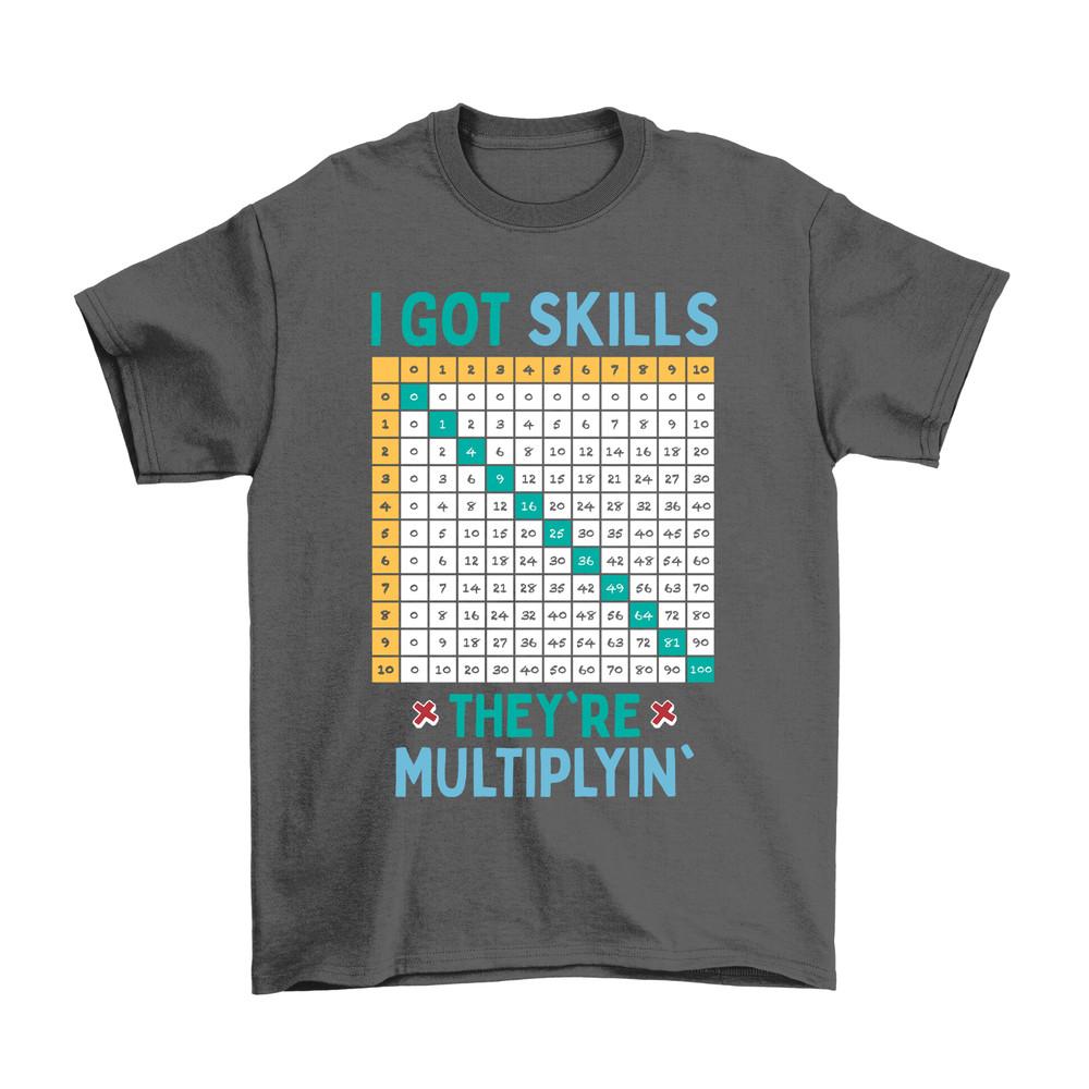 

Kids Numbers Day T-Shirt I Got Skills World Maths Day 2024 Boys Girls School Top XL