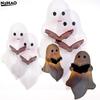 1*Geist Halloween Dekoration Nachtlicht Halloween Dekorationen Innen Geist liest Buch Figur Buchliebhaber Geschenke Tischdekorationen