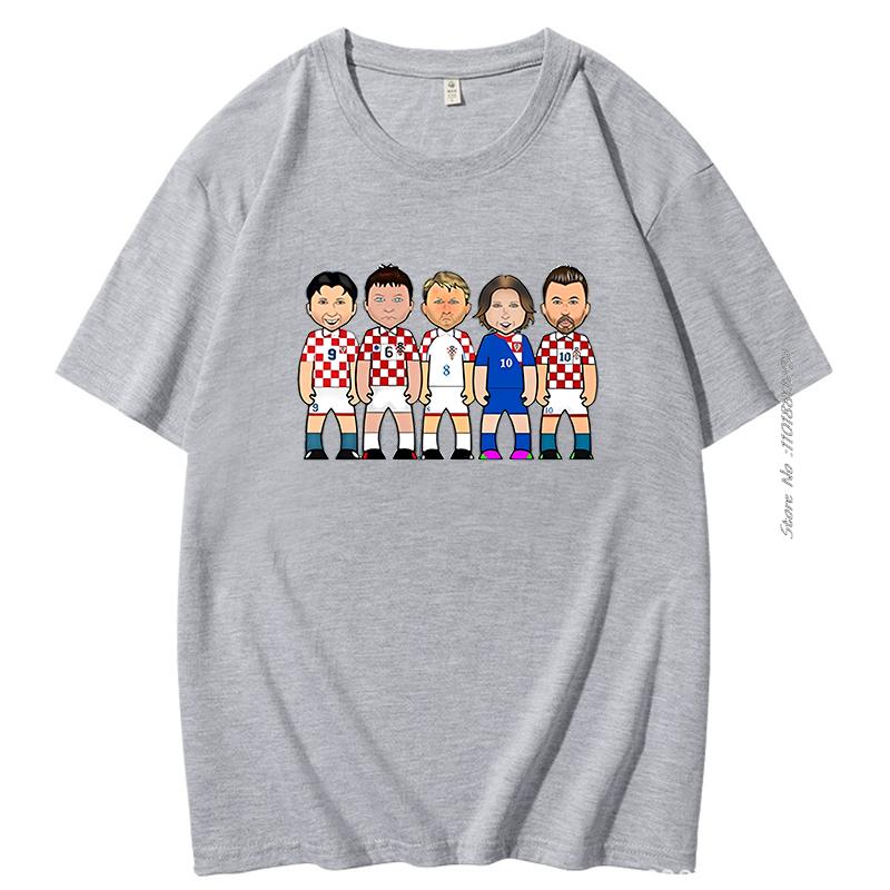 New Fashion High Quality Tshirt Men Crew Neck Tees Luka Modric Zvonomir Boban Cotton Summer Mens Short Sleeve Tshirt