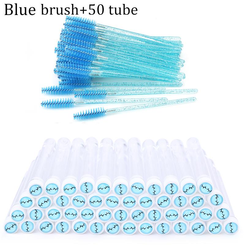 100 Stück Diamant Augenbrauenbürstenröhrchen Leer Wiederverwendbar Wimpern Mascara Stäbchen Hülle Austauschbare Kristall Wimpernbürste Staubdicht Make-up Werkzeug