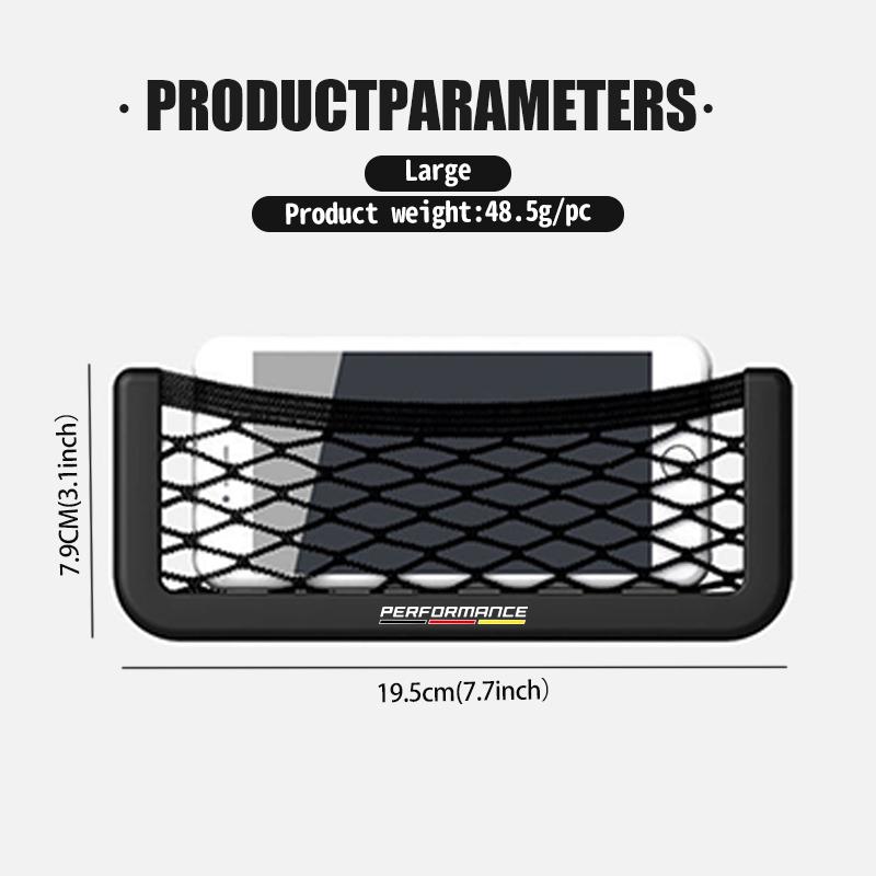svkjb6 Car Back Rear Mesh Trunk Seat Elastic String Net Storage Pocket For BMW Performance M2 M3 M4 X1 X3 X4 X5 E87 X7 E91 G20