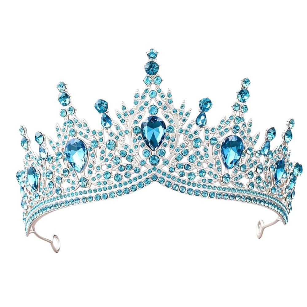 Shining Crystal Crystal Crown Headband Polished Finish Bridal Crown Tiara  Birthday Gift