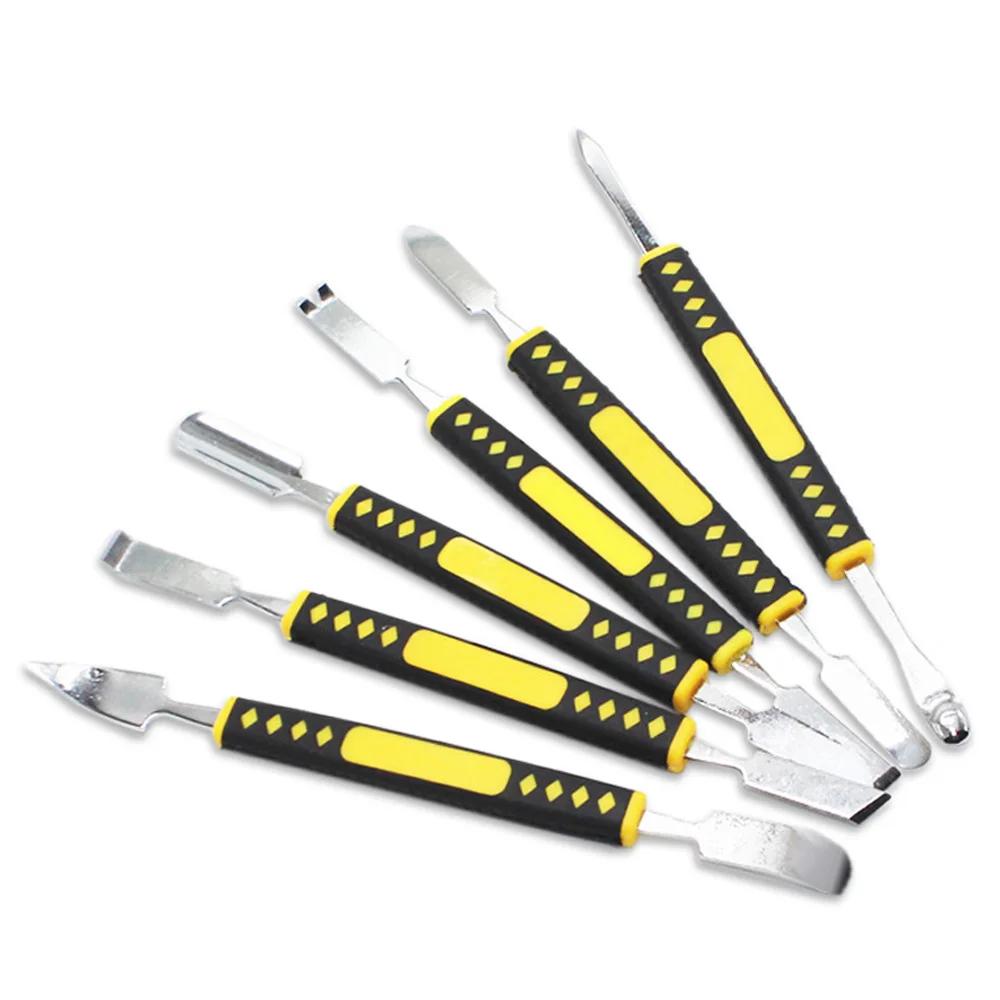 

6pcs Metal Pry Bar Tool Set for Mobile Devices Tablet Laptop Repair Tools Manual Kit Professional Electronics Toolkit