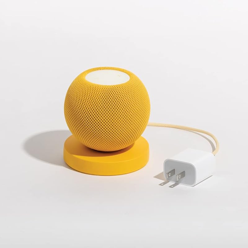 Органайзер для кабелей и шнуров, подставка для Apple HomePod Mini, нового Amazon Echo (4-е поколение), Amazon Echo Dot, Google Home Mini и другие жёлтый