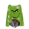 Women's Round Neck Lightweight Sweater Casual Long Sleeve Christmas Print Knit Pullover.